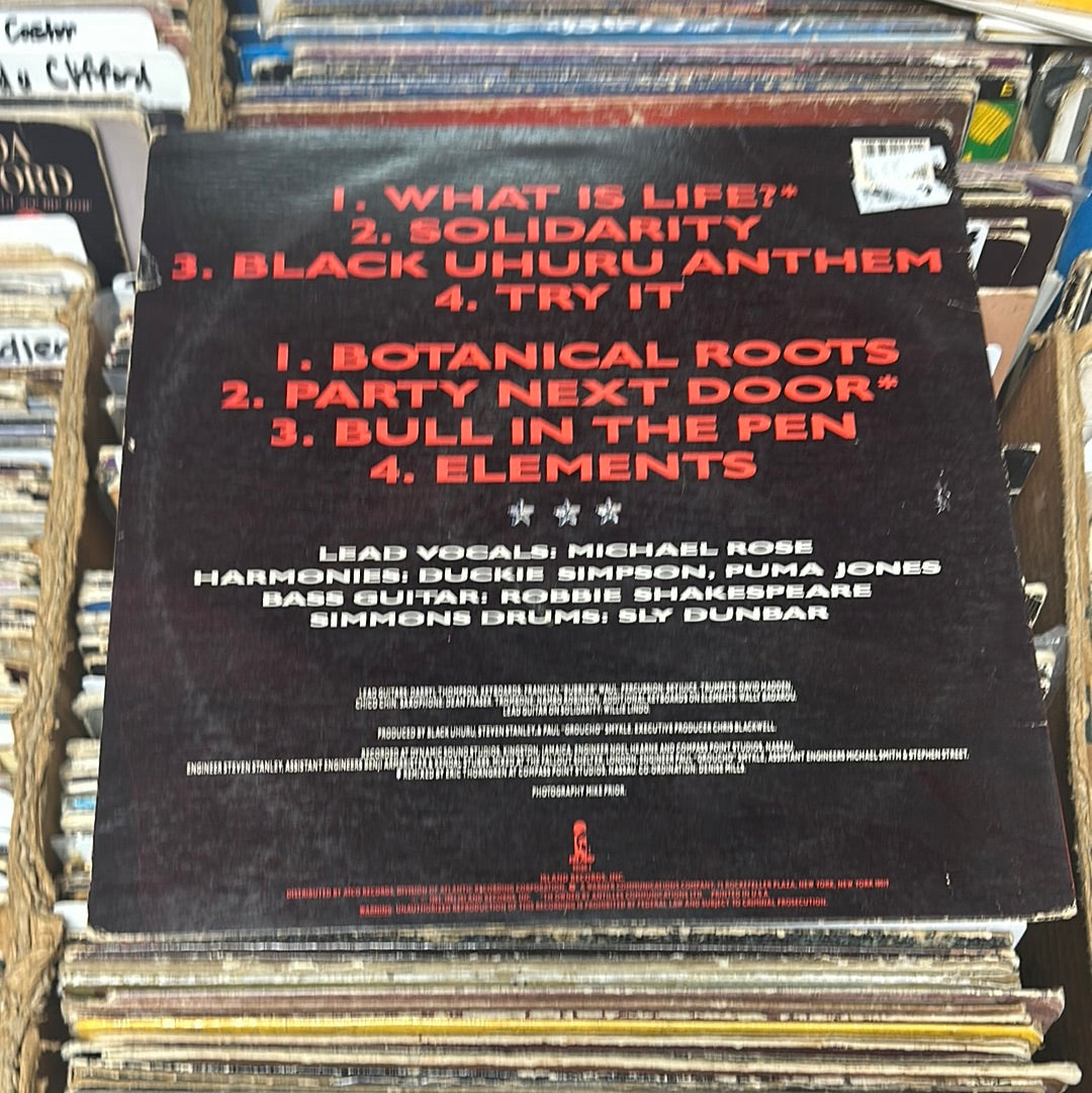 Black Uhuru ‎– Anthem Vinyl LP 90180-1 SRC Pressing VG+/VG+