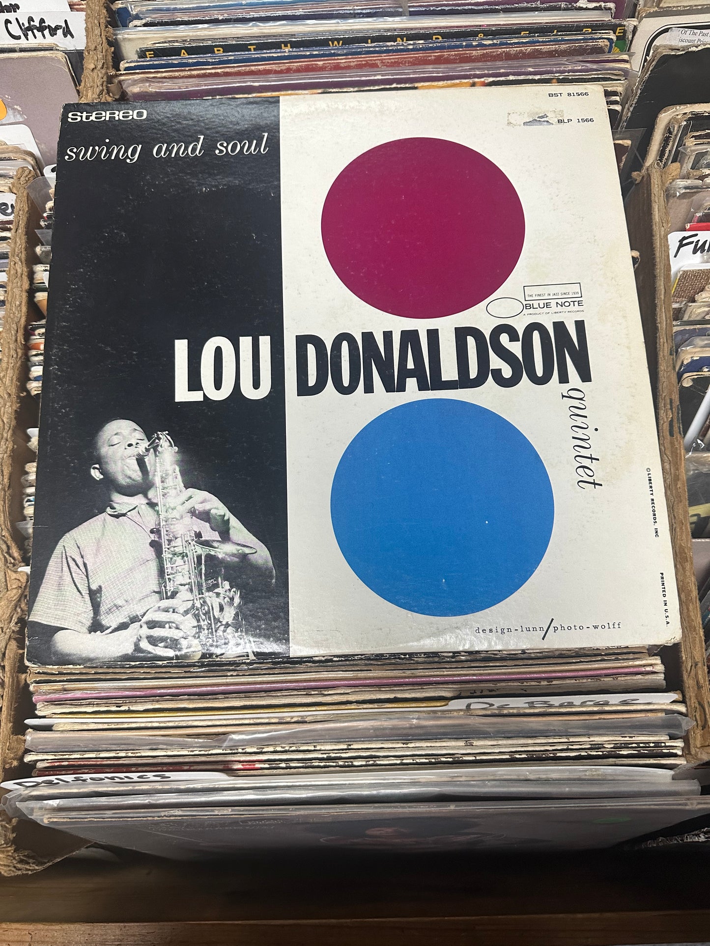 Lou Donaldson Quintet ‎– Swing And Soul  BST 81566 Vinyl LP VG/VG+