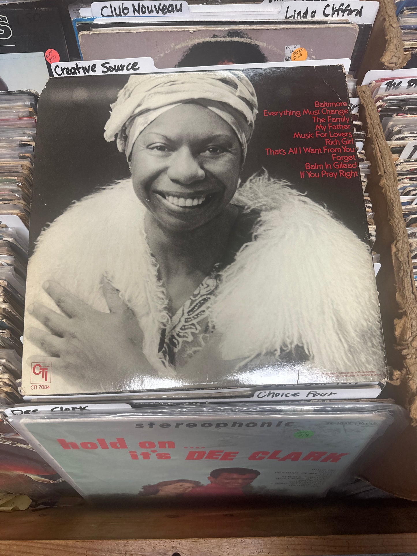 Nina Simone ‎– Baltimore Vinyl LP  CTI-7084 Terre Haute Pressing VG+/VG+