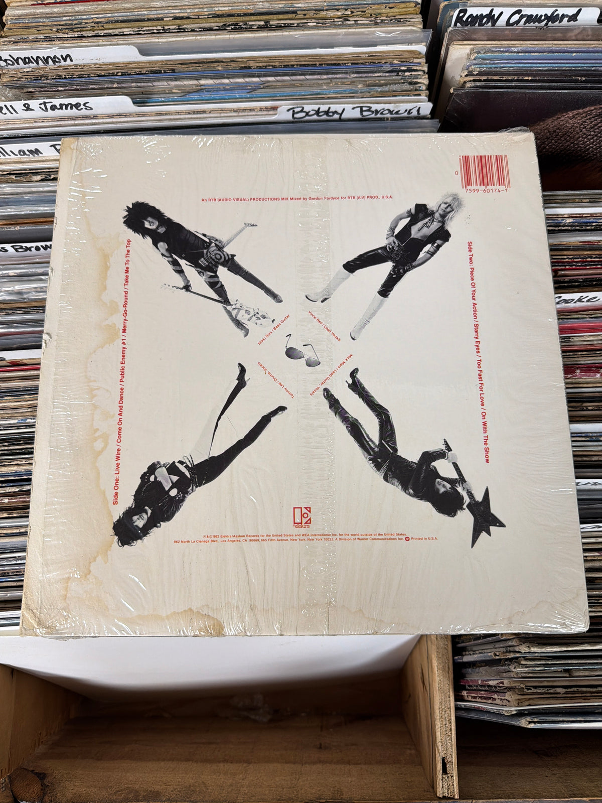 Mötley Crüe – Too Fast For Love 60174-1 Y Vinyl VG/G