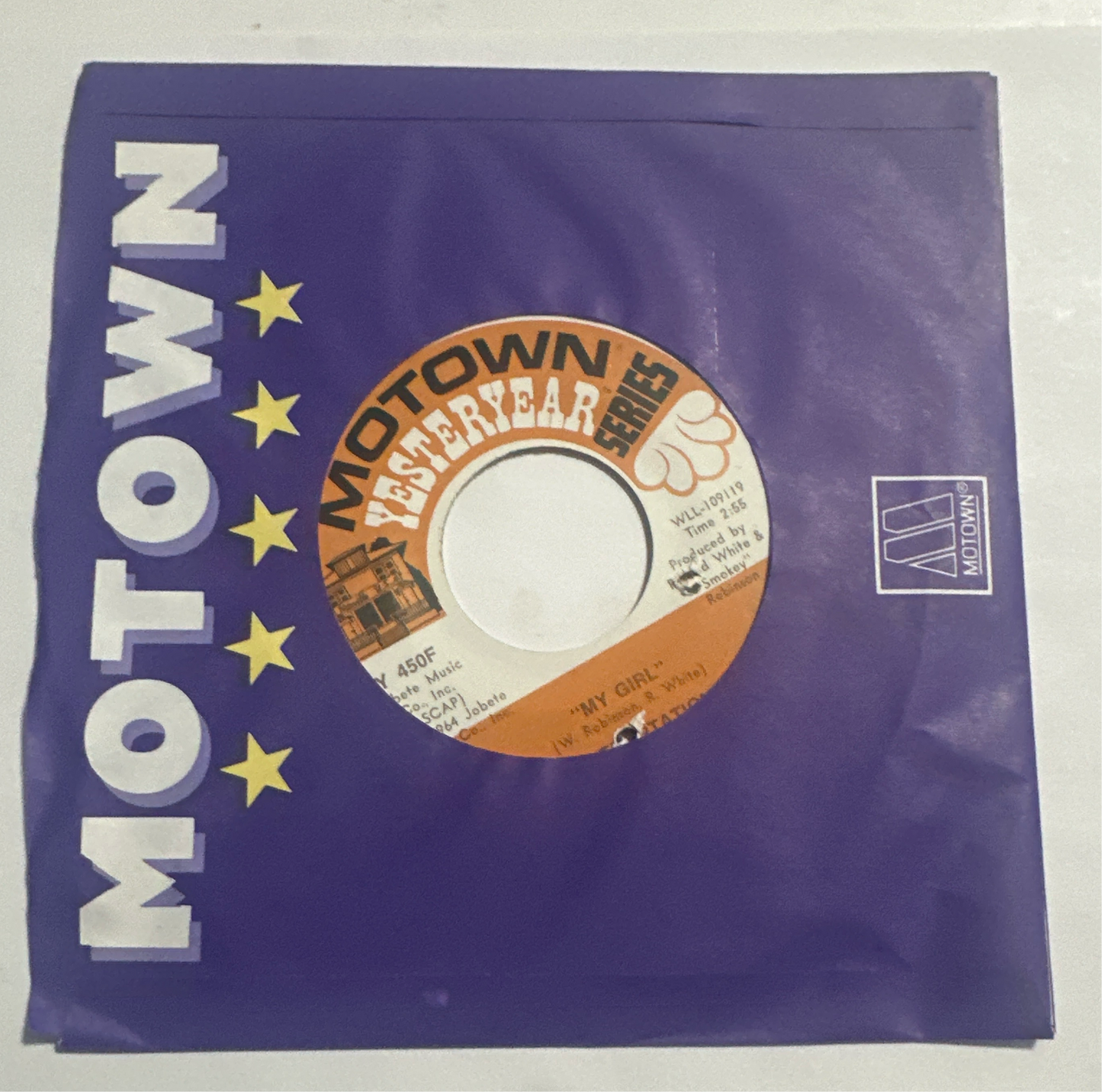 The Temptations ‎– My Girl / The Way You Do The Things You Do 7" Vinyl Y 450F VG+