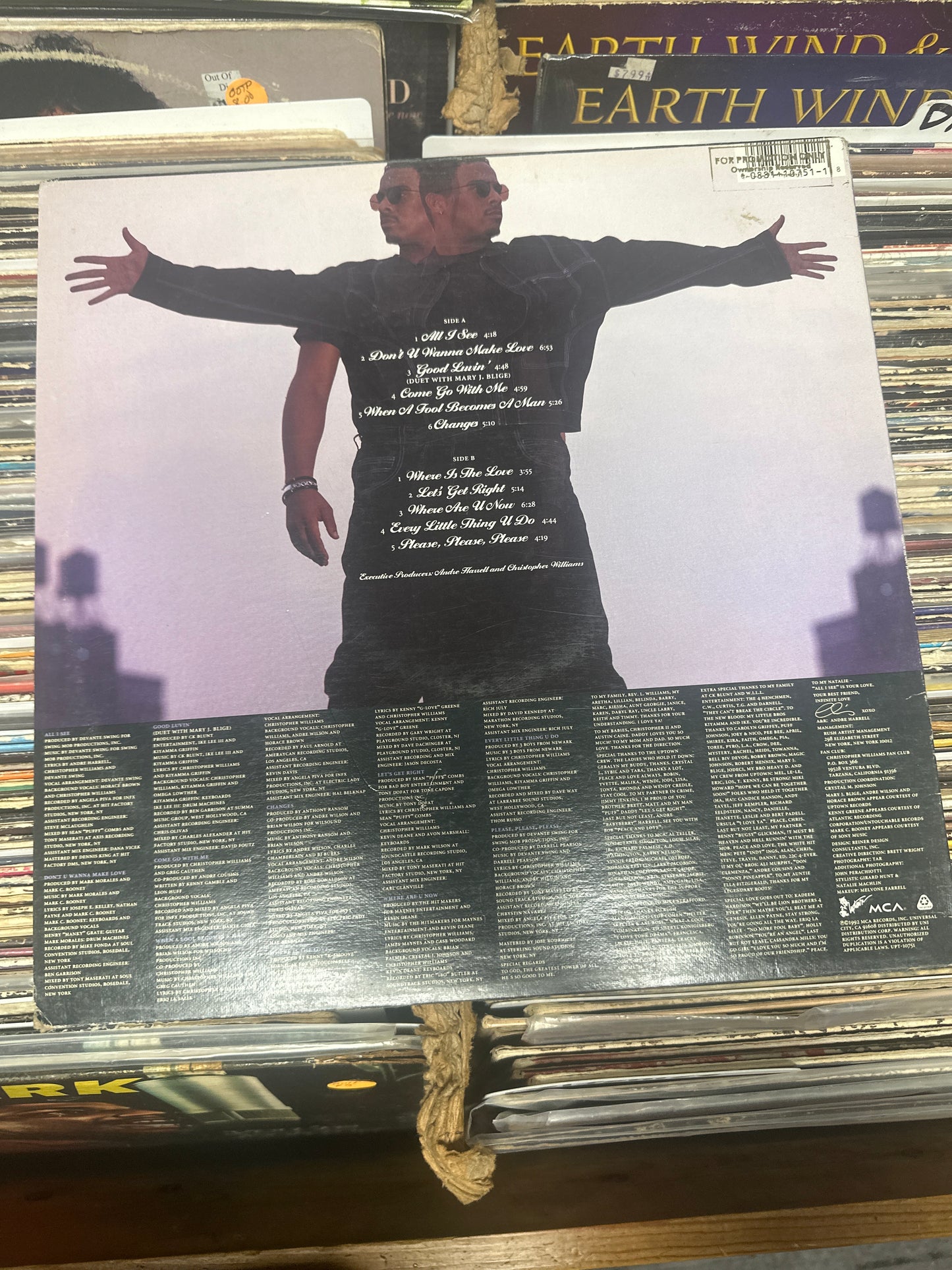 Christopher Williams-Changes Vinyl LP UPT-10751 VG+/VG+