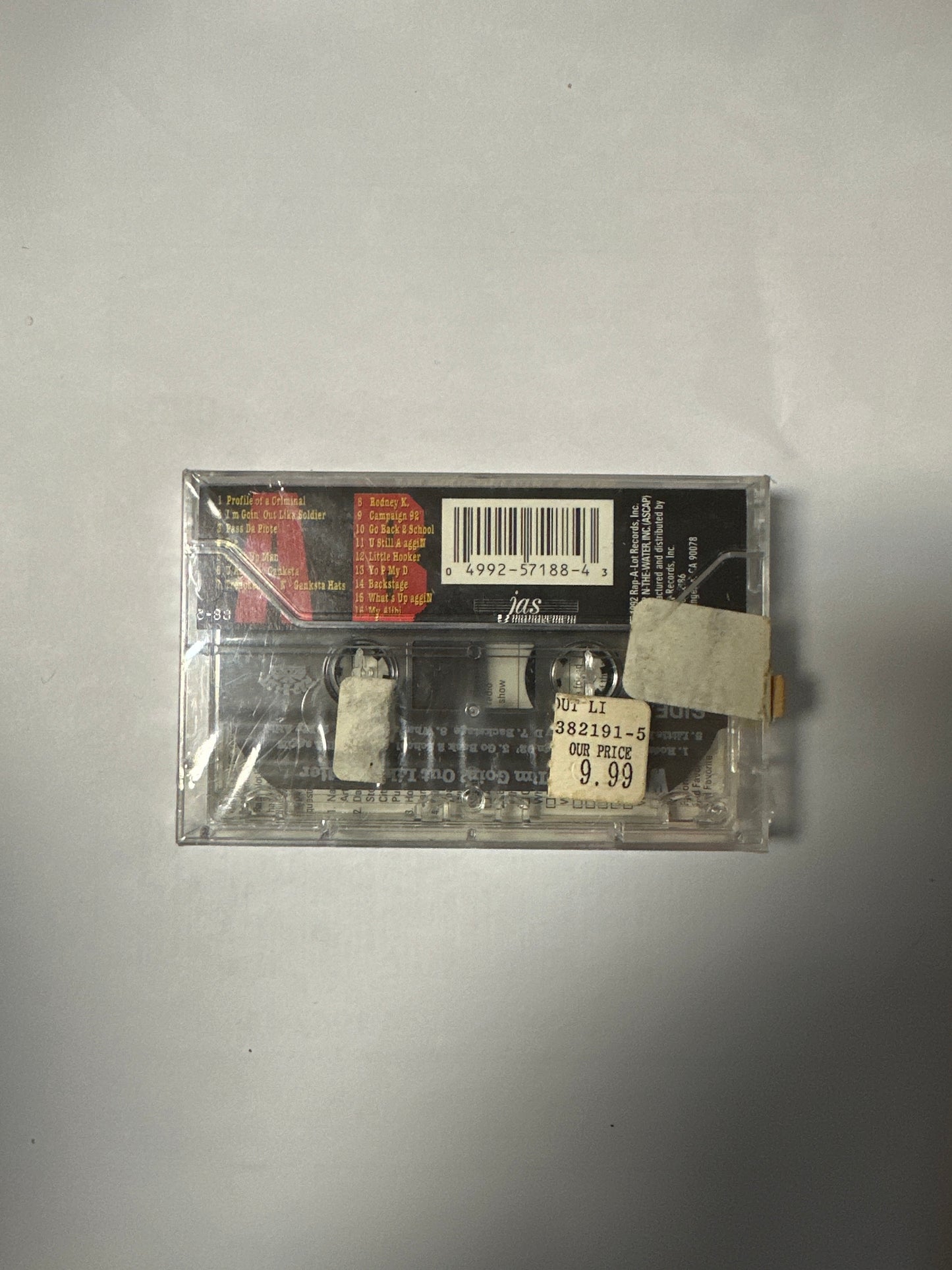 Willie D ‎– I'm Goin' Out Lika Soldier Cassette