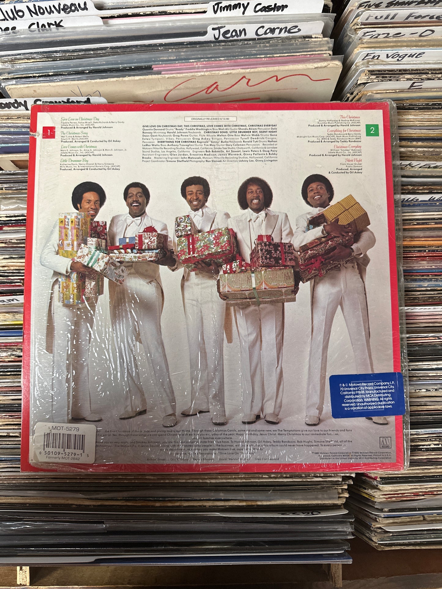 The Temptations ‎– Give Love At Christmas Vinyl LP 2842ML