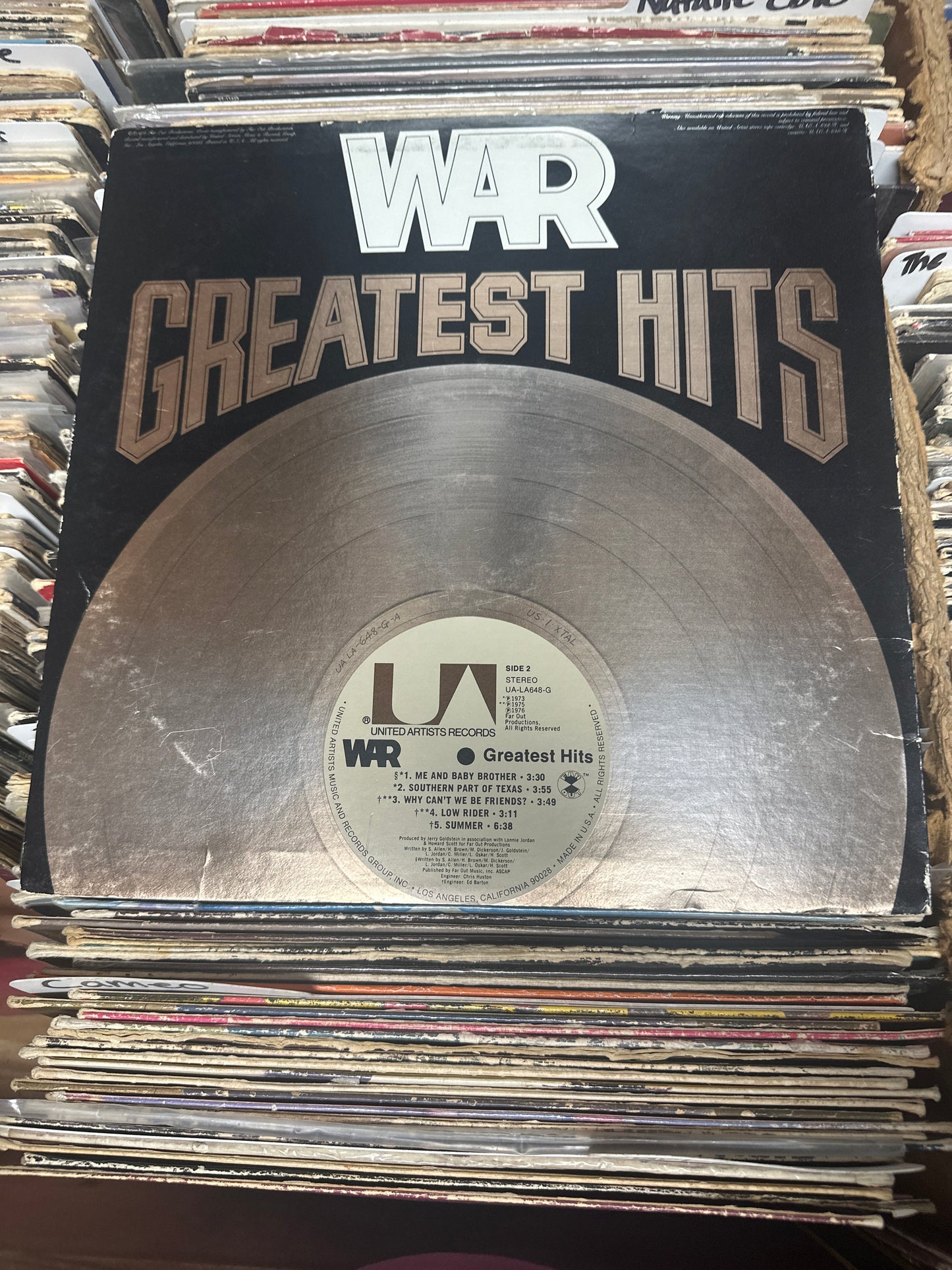 War ‎– Greatest Hits Vinyl LP UA-LA648-G VG+/VG+