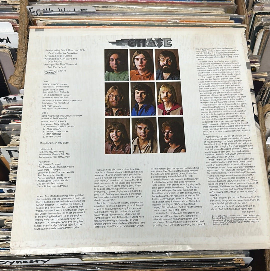 Chase ‎– Chase Vinyl Lp Nearmint/Vg+