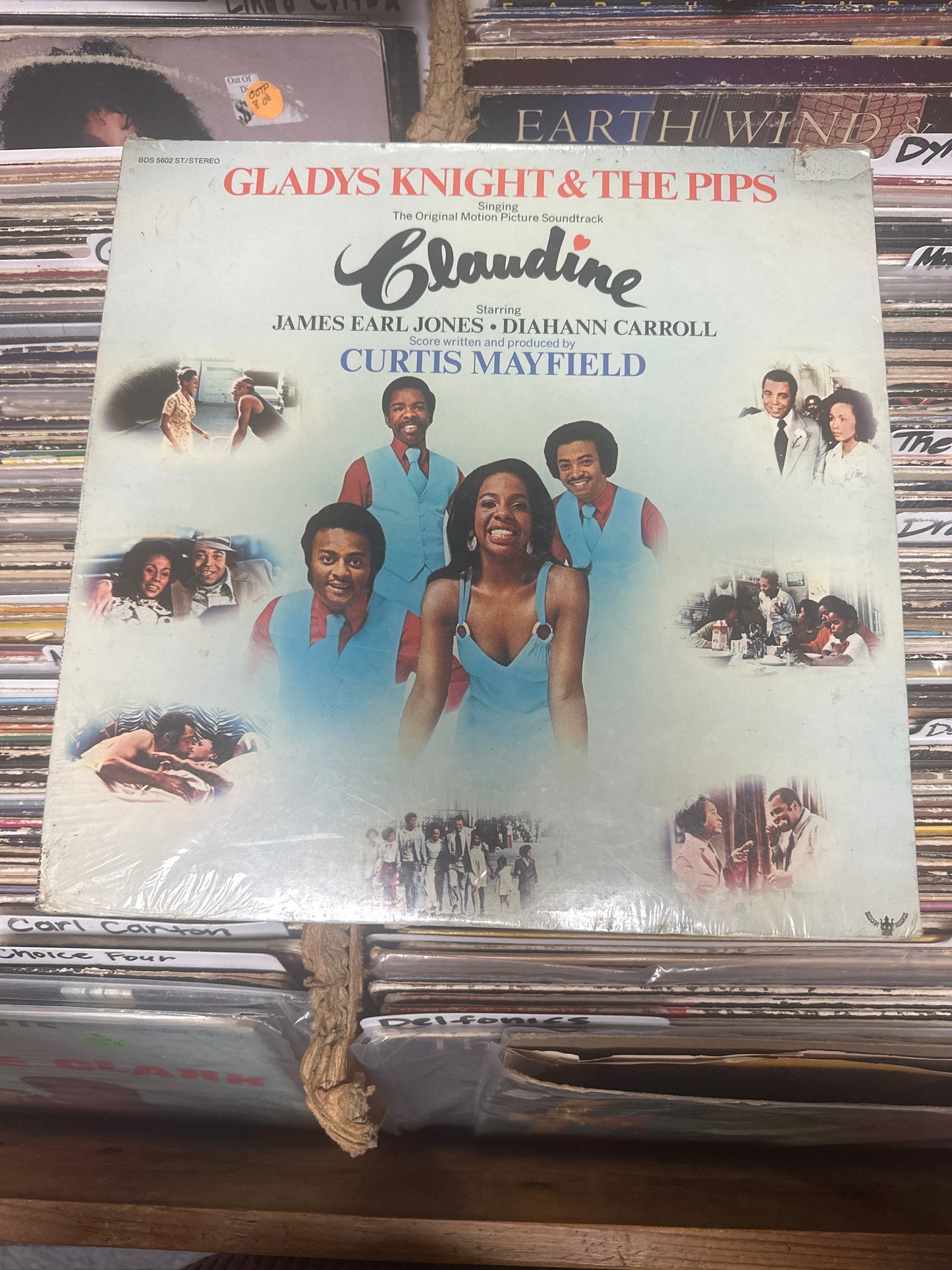 Gladys Knight & The Pips – Claudine Soundtrack Vinyl Lp BDS 5602 ST