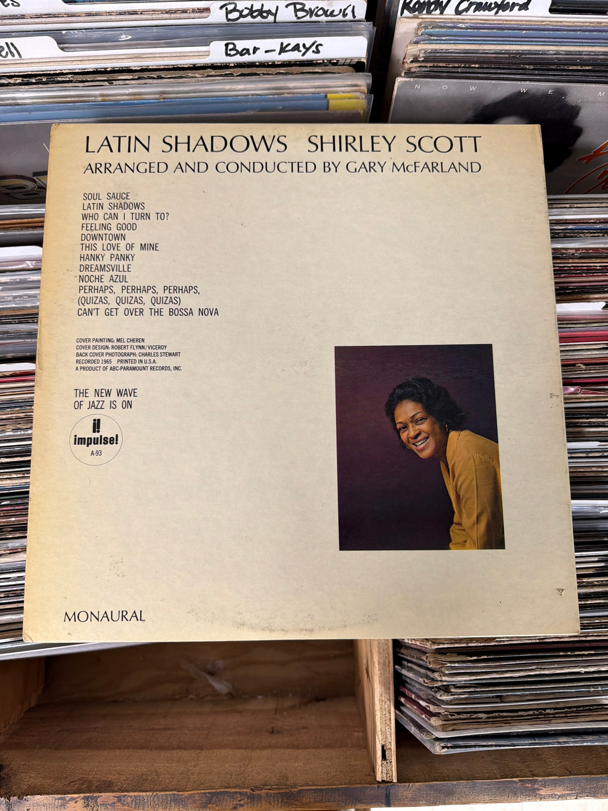 Shirley Scott – Latin Shadows A-93 Vinyl LP VG/VG+