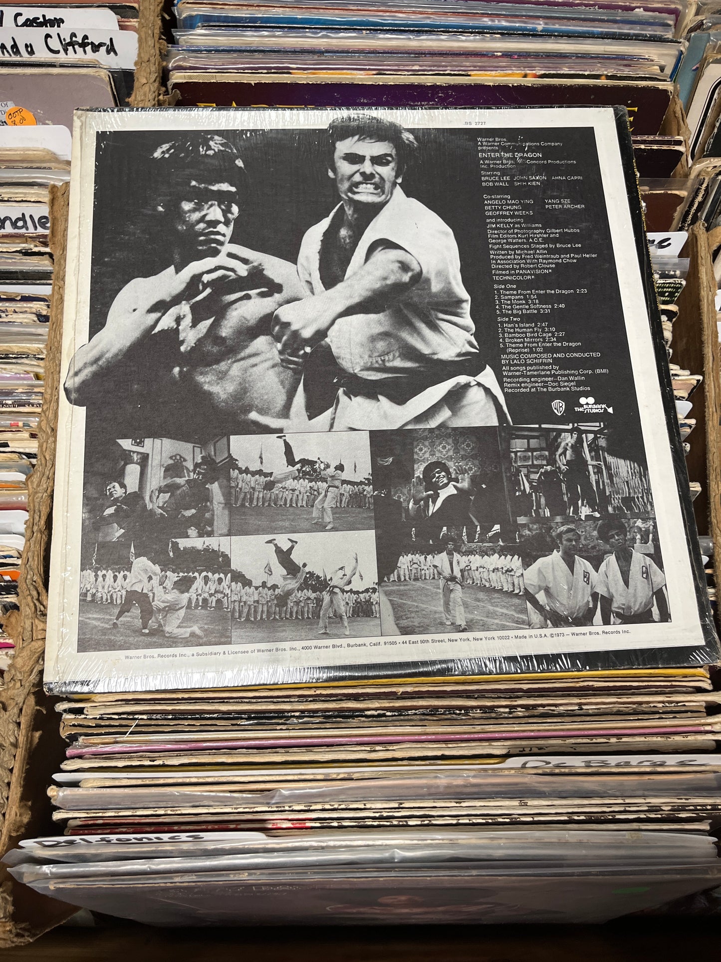 Lalo Schifrin ‎– Enter The Dragon (Original Sound Track From The Motion Picture) Vinyl LP BS 2727 VG+/VG+
