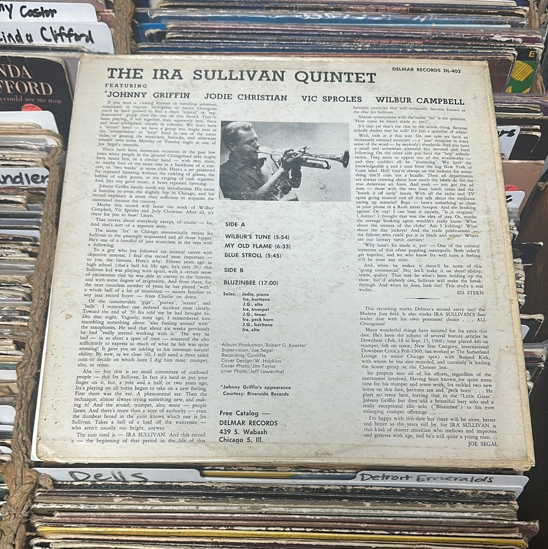 The Ira Sullivan Quintet* – The Ira Sullivan Quintet Vinyl Lp VG+/VG