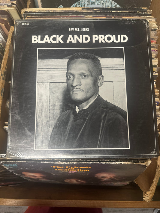 Rev. W. L. Jones – Black And Proud Vinyl Lp