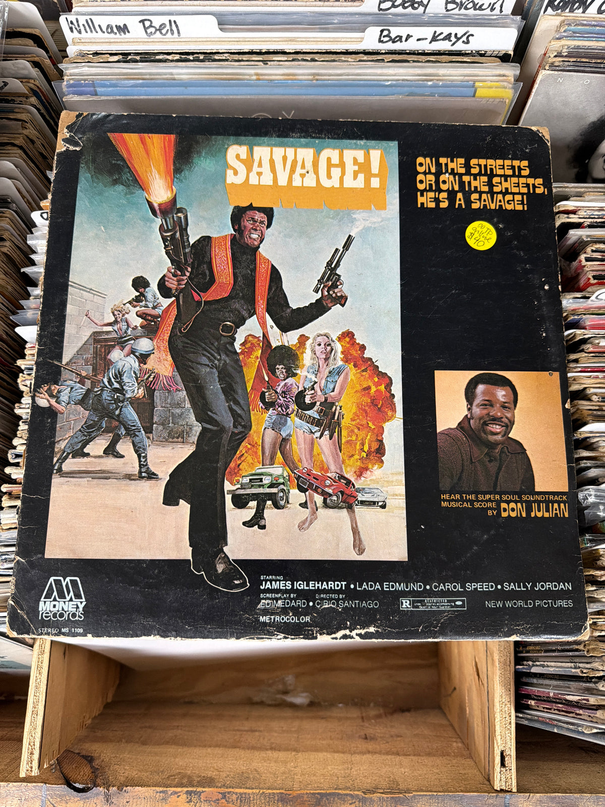 Don Julian – Savage - Super Soul Soundtrack MS 1109 Vinyl LP VG/F