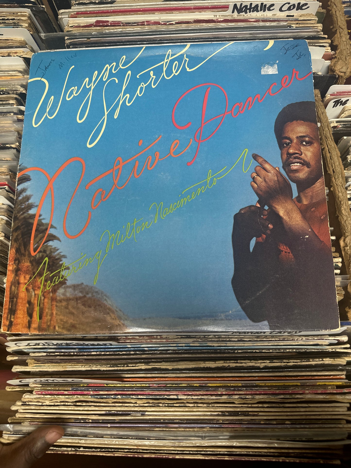 Wayne Shorter Featuring Milton Nascimento ‎– Native Dancer Vinyl LP PC 33418 VG+/VG+