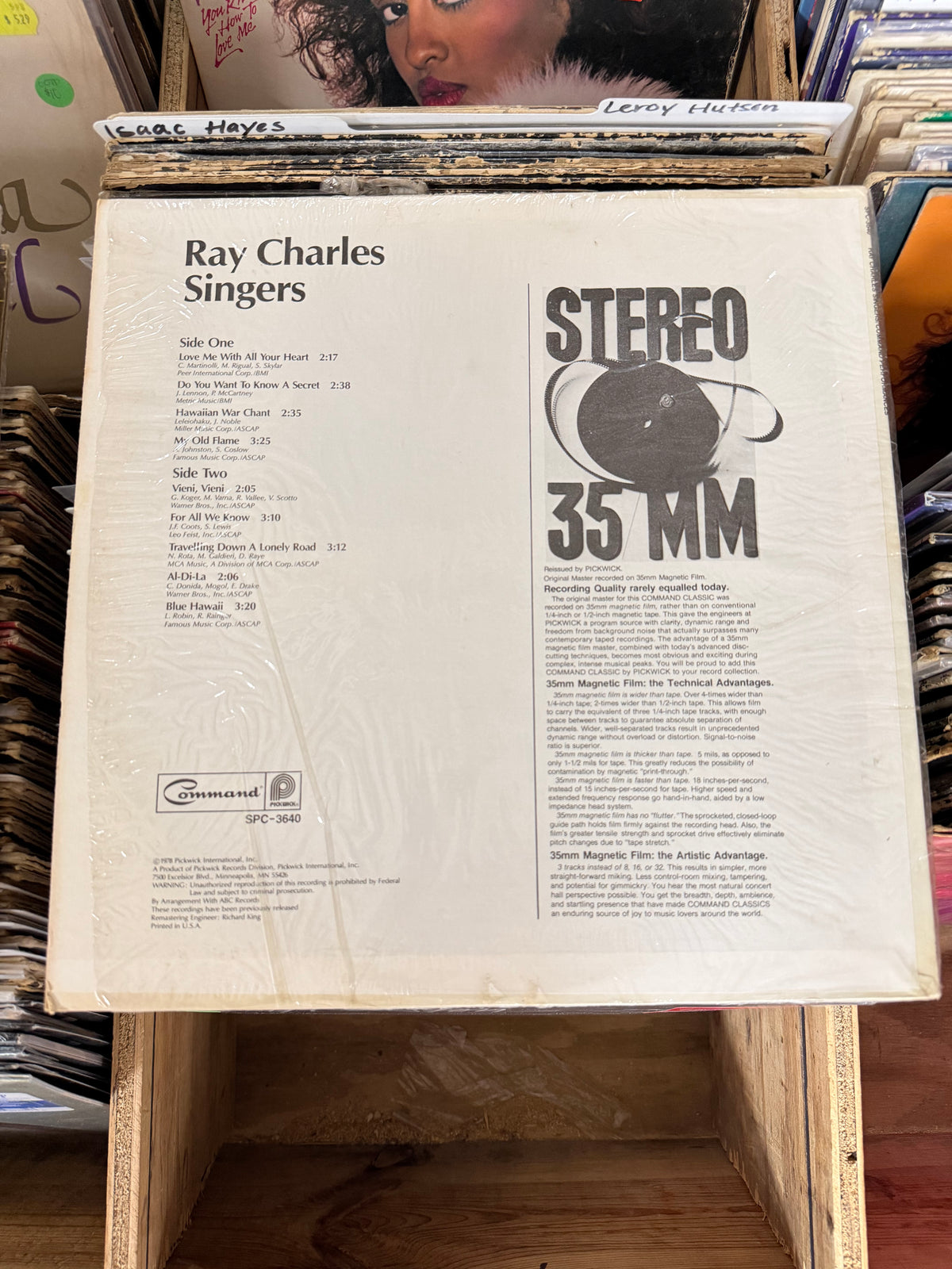 The Ray Charles Singers ‎– Command Performances Vinyl LP VG+/VG+