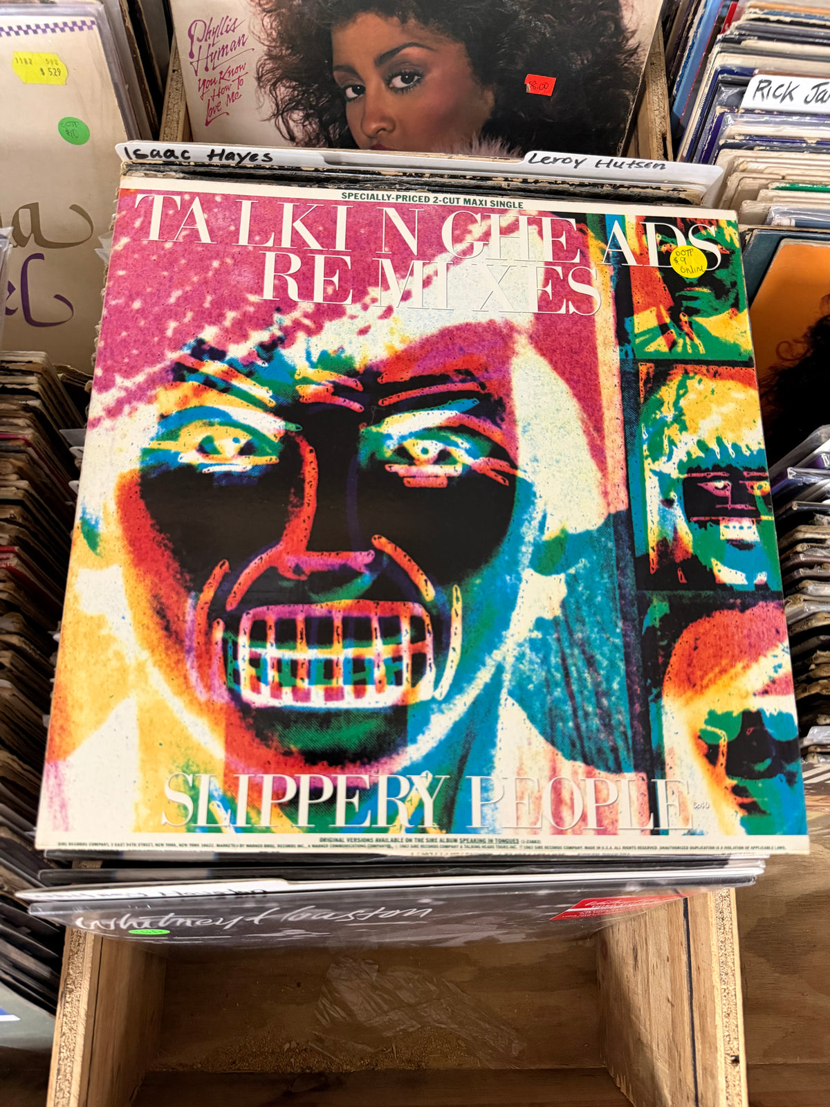 Talking Heads – Slippery People / Making Flippy Floppy (Remixes) 12", 45 RPM, Maxi-Single SRC Pressing VG+/VG+