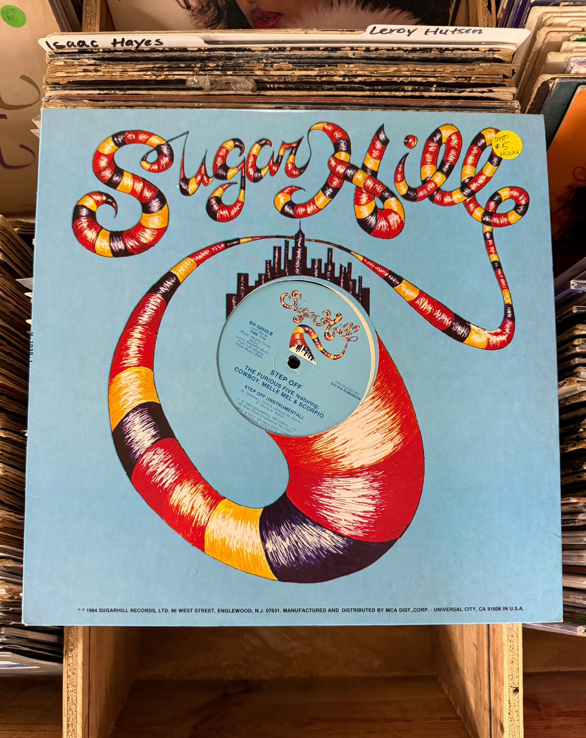 The Furious Five Featuring Cowboy, Melle Mel & Scorpio ‎– Step Off 12" VG+