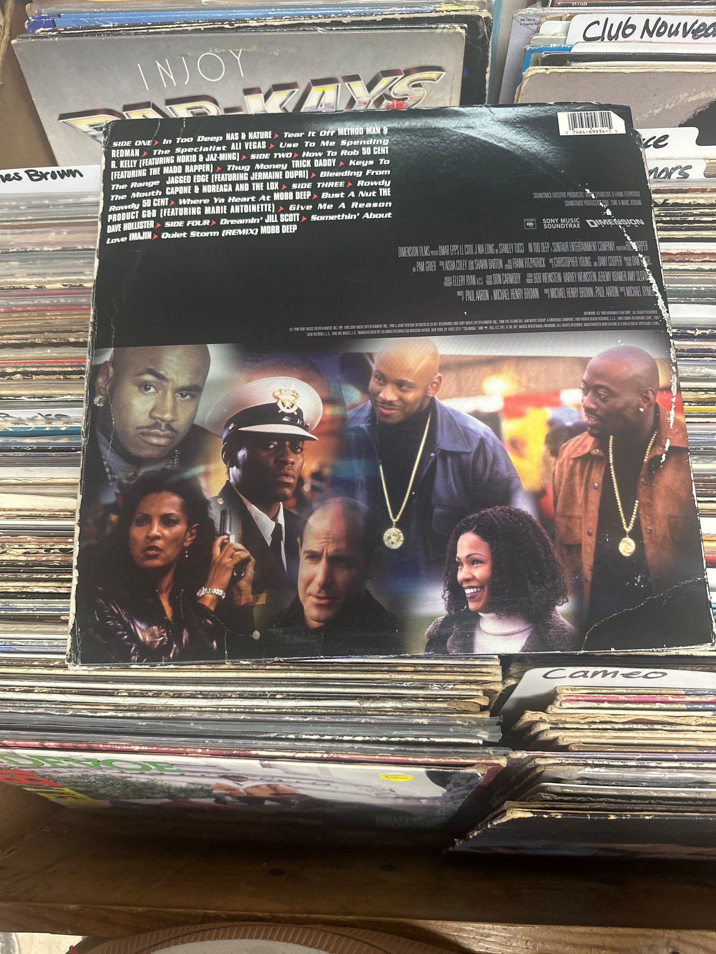 Various ‎– In Too Deep Soundtrack 2x Vinyl Lp C2 69934 VG/VG