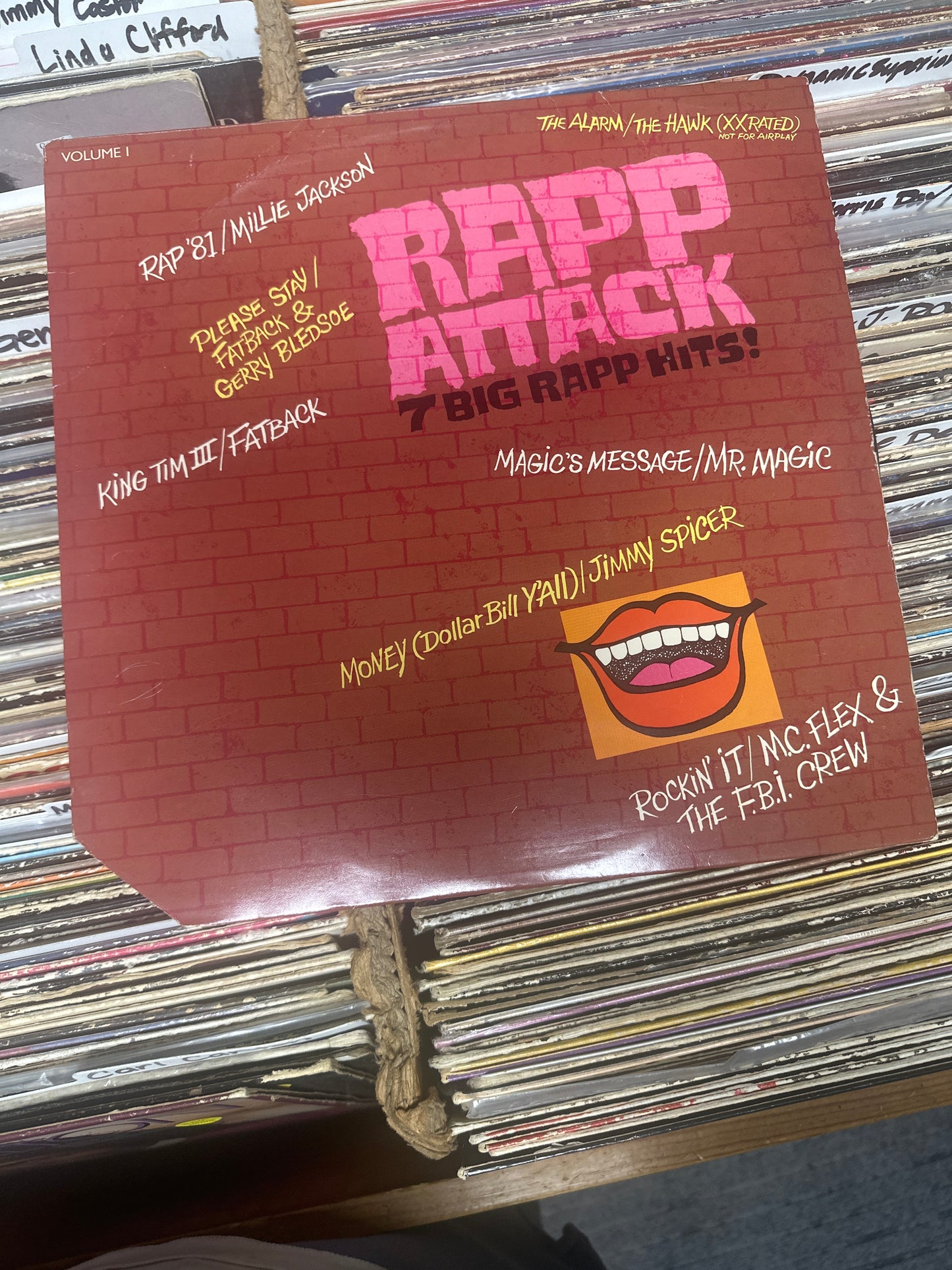 Various – Rapp Attack (Vol. 1) Vinyl LP Posse Records – POS-10005 VG+/VG+