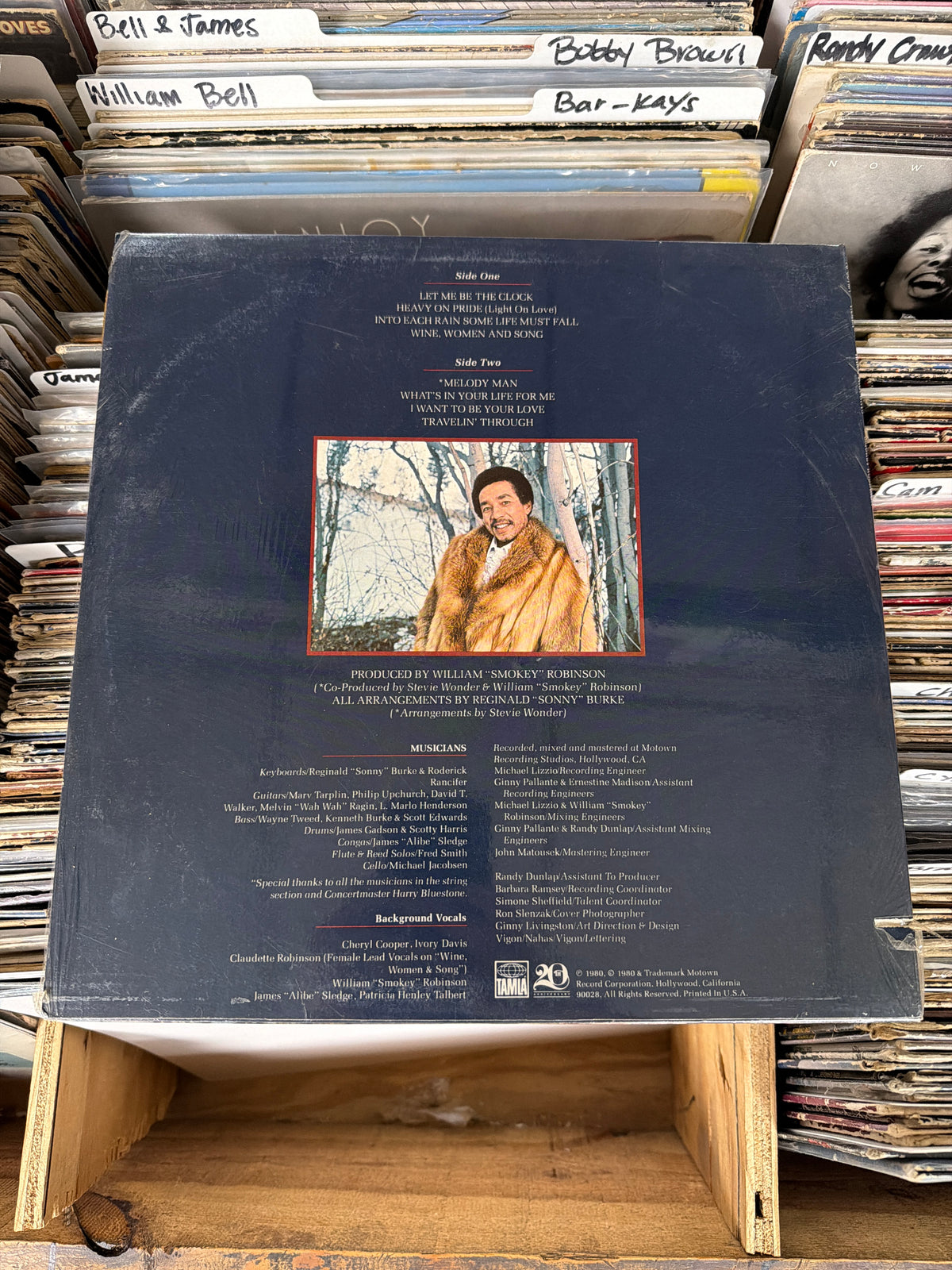 Smokey Robinson – Warm Thoughts T8-367M1 Vinyl LP VG+/VG+
