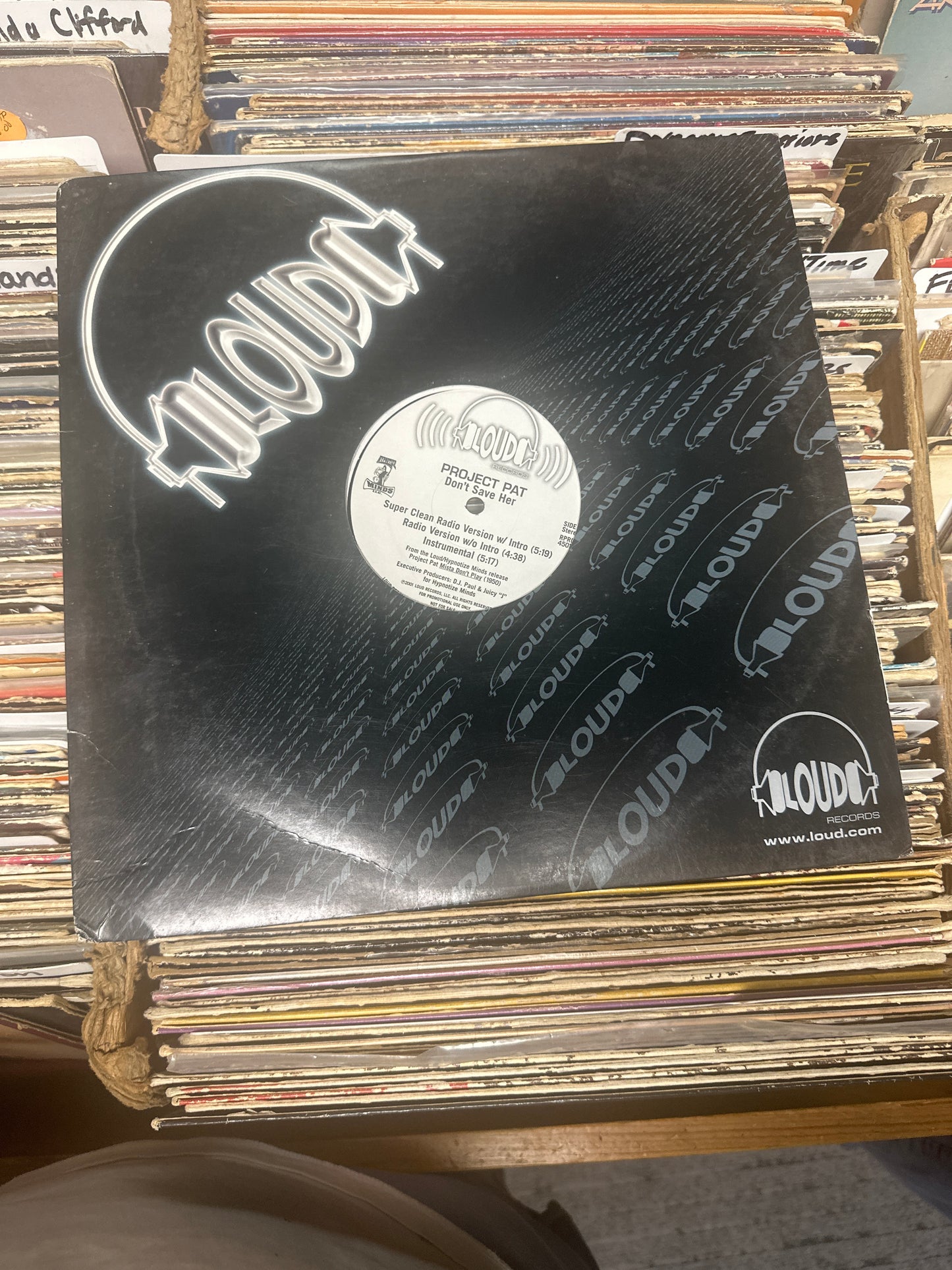 Project Pat ‎– Don't Save Her Promo 12" Vinyl LP RPROLP 4501 VG+/VG+