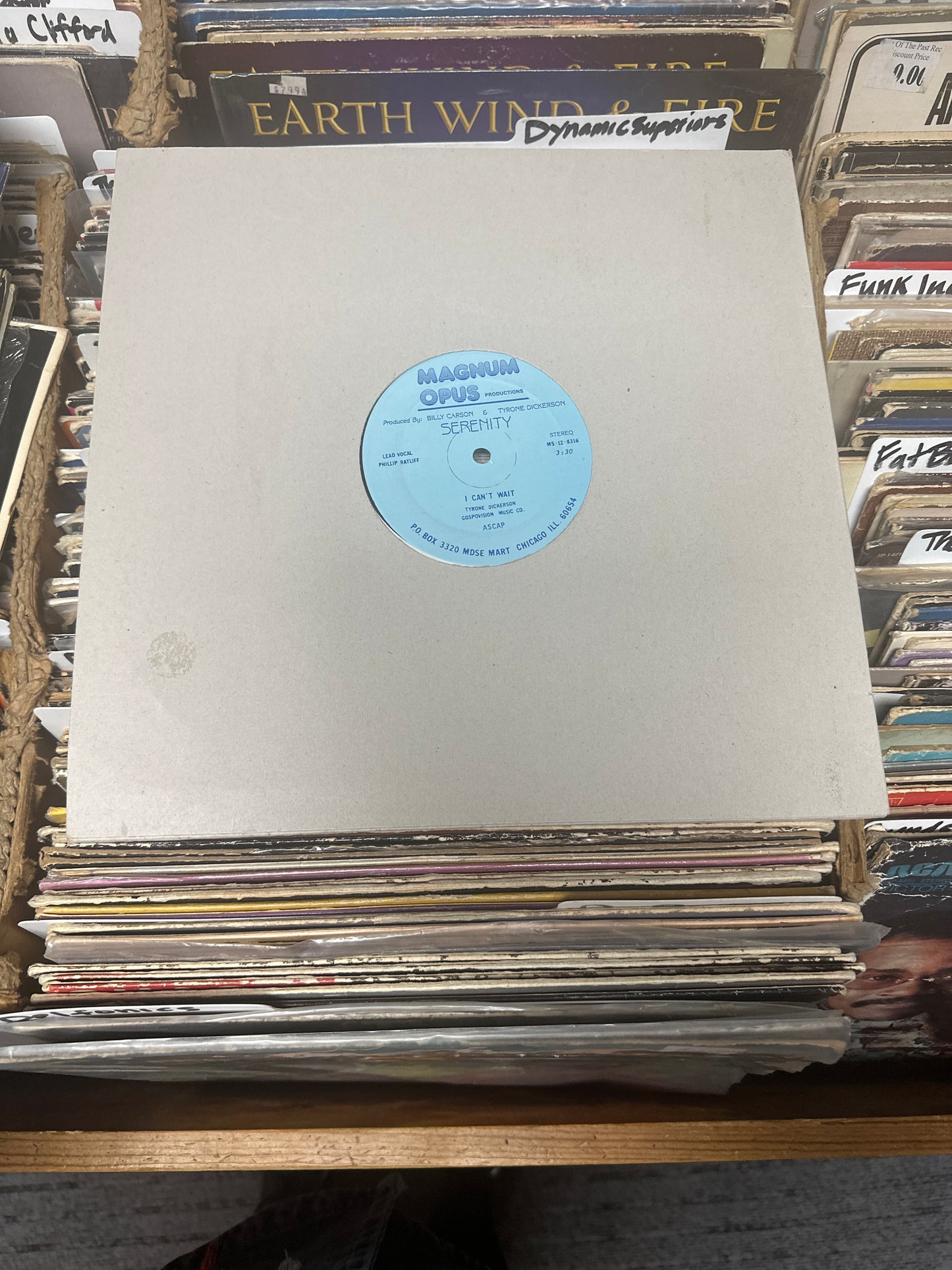 Serenity ‎– Take A Second Look / I Can't Wait Vinyl 12" VG+/VG+