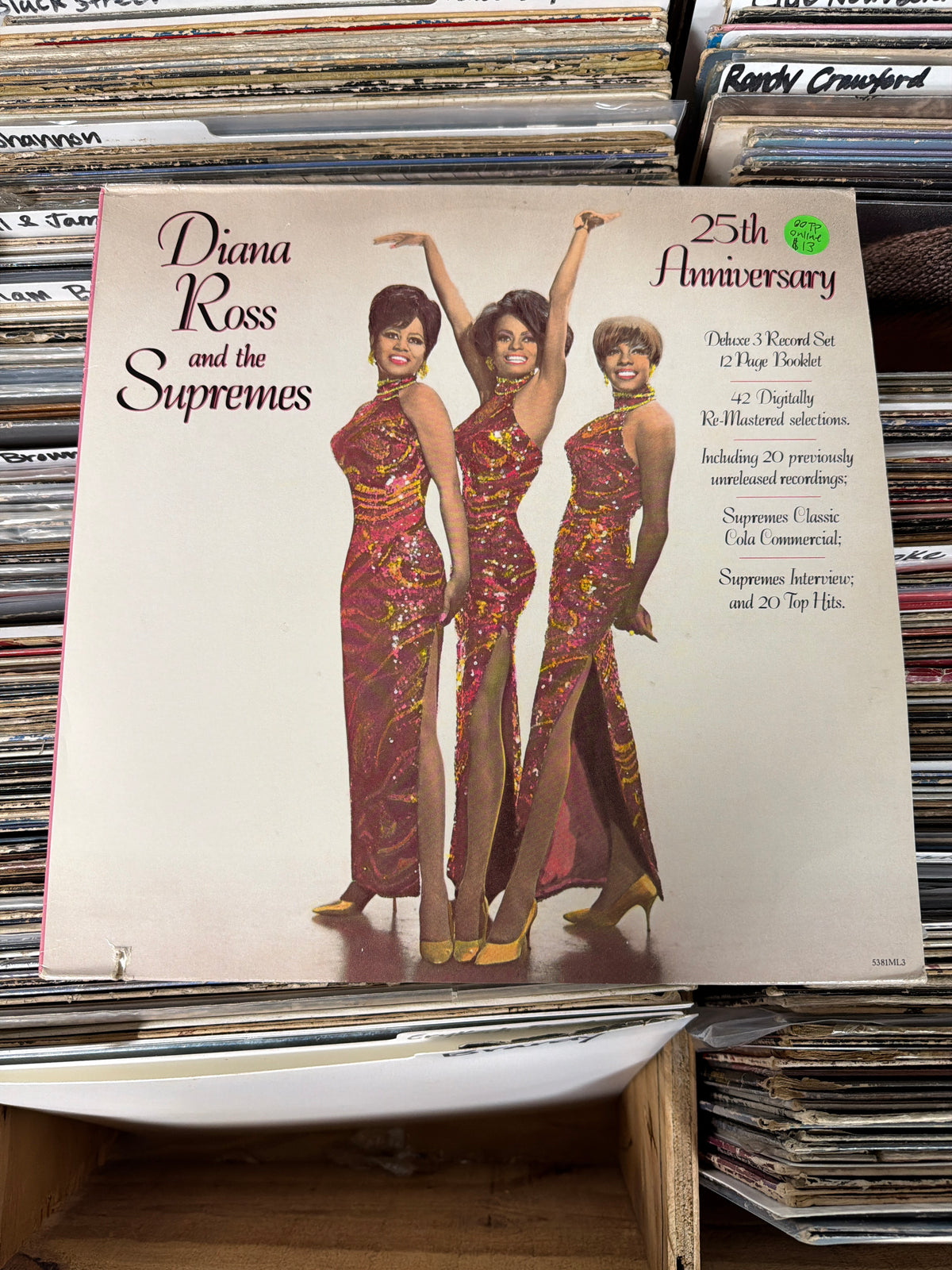 Diana Ross And The Supremes – 25th Anniversary 5381ML3 Vinyl LP VG+/VG+