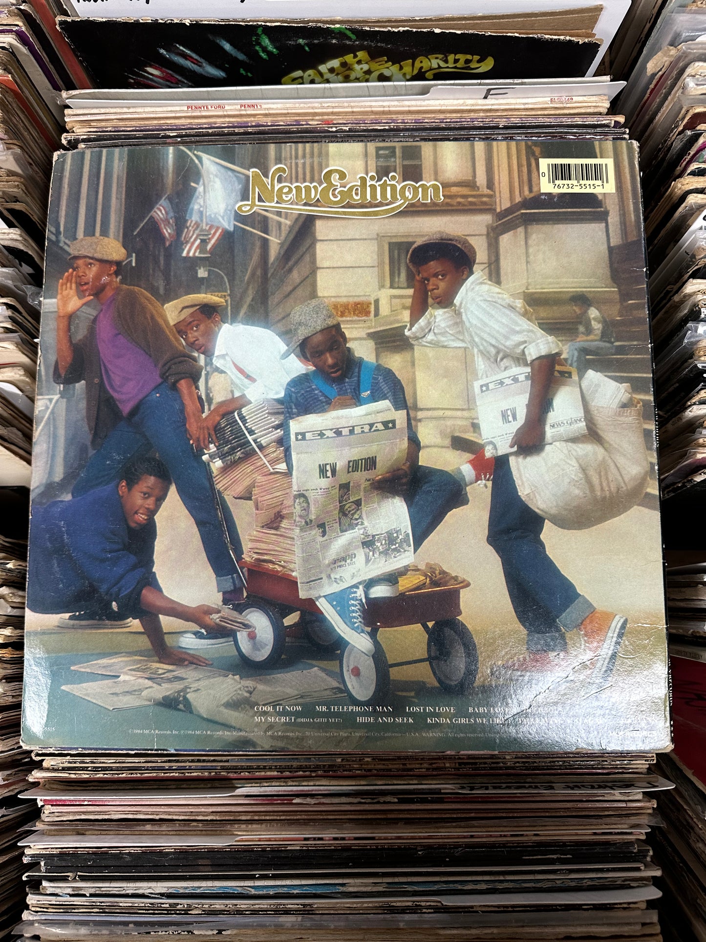 New Edition ‎– New Edition Vinyl LP MCA-5515 VG+/VG+