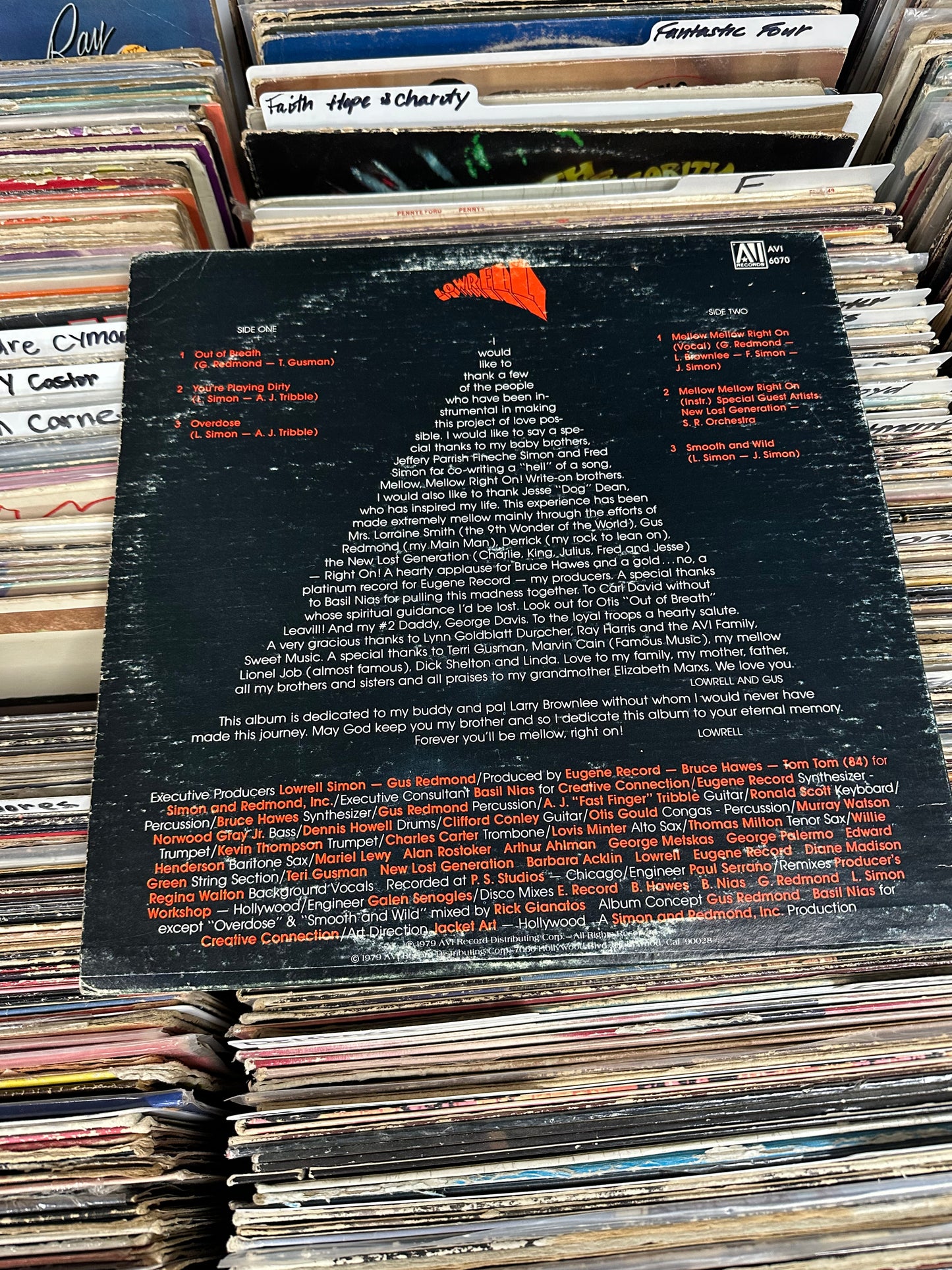 Lowrell ‎– Lowrell Vinyl, LP, PRC, Richmond Pressing VG+/VG