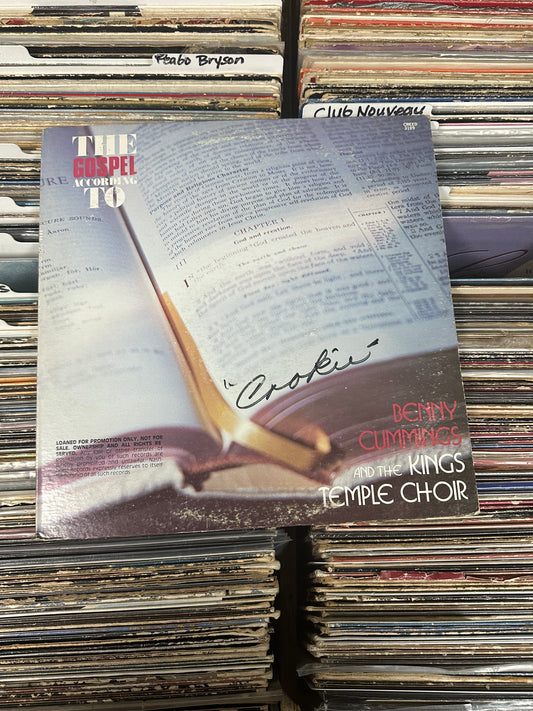 Benny Cummings and the Kings Temple Choir – The Gospel According To Vinyl LP VG+/VG