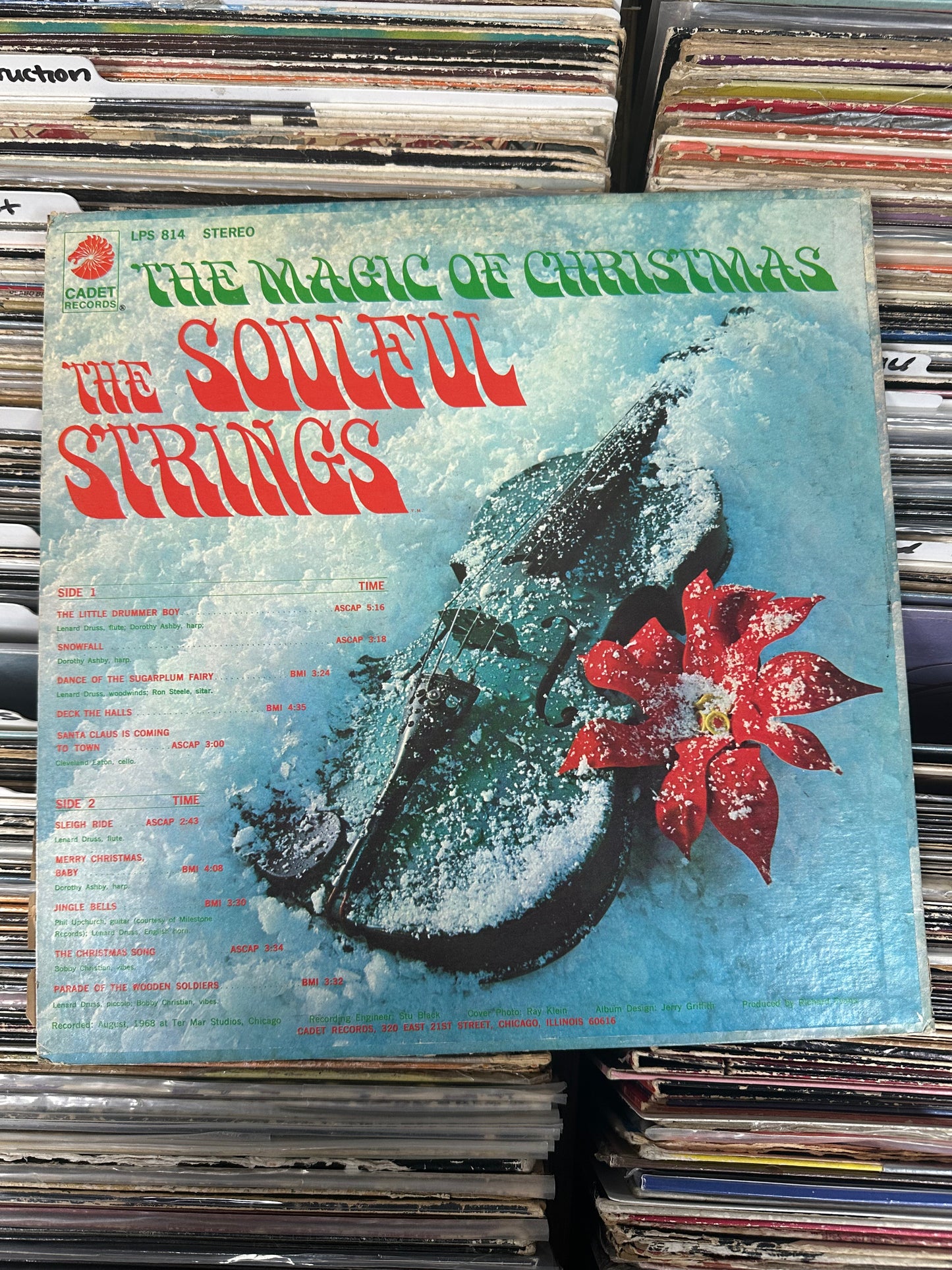 The Soulful Strings ‎– The Magic Of Christmas Cadet Vinyl, LP, Stereo, Monarch Pressing LPS-814 VG+/VG+