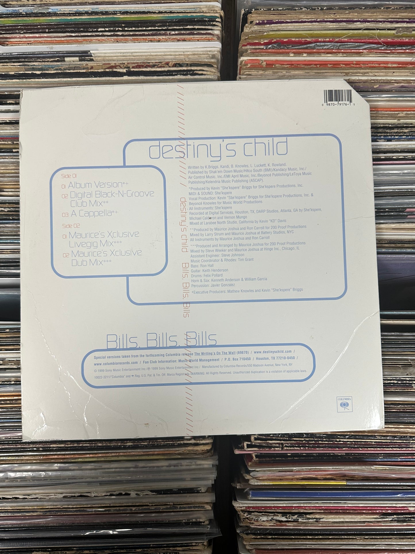 Destiny's Child – Bills, Bills, Bills 12" Vinyl LP VG+/VG