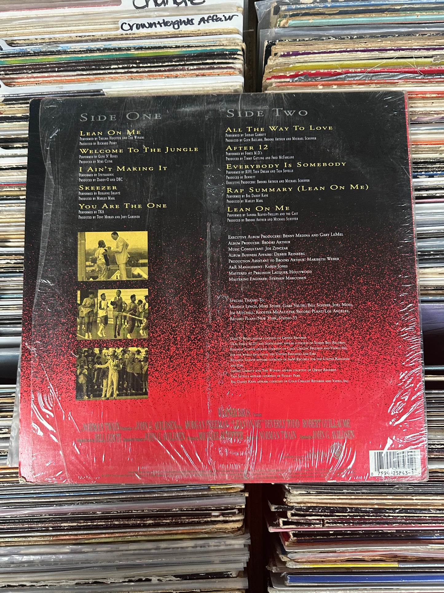 Various ‎– Lean On Me - Original Motion Picture Soundtrack Vinyl LP VG+/VG+