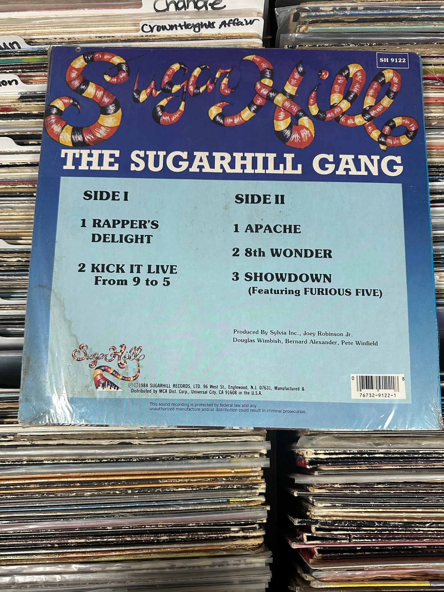 The Sugarhill Gang* ‎– Greatest Hits Vinyl LP Near Mint/VG