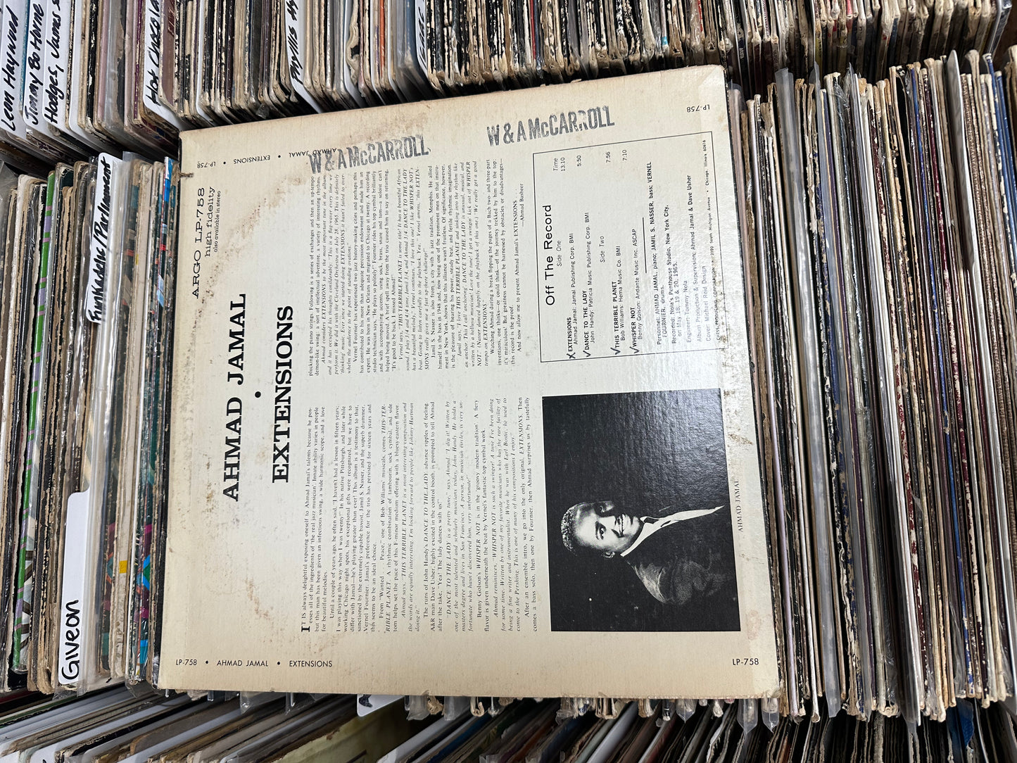 Ahmad Jamal ‎– Extensions Vinyl LP (Reissue) VG+/VG