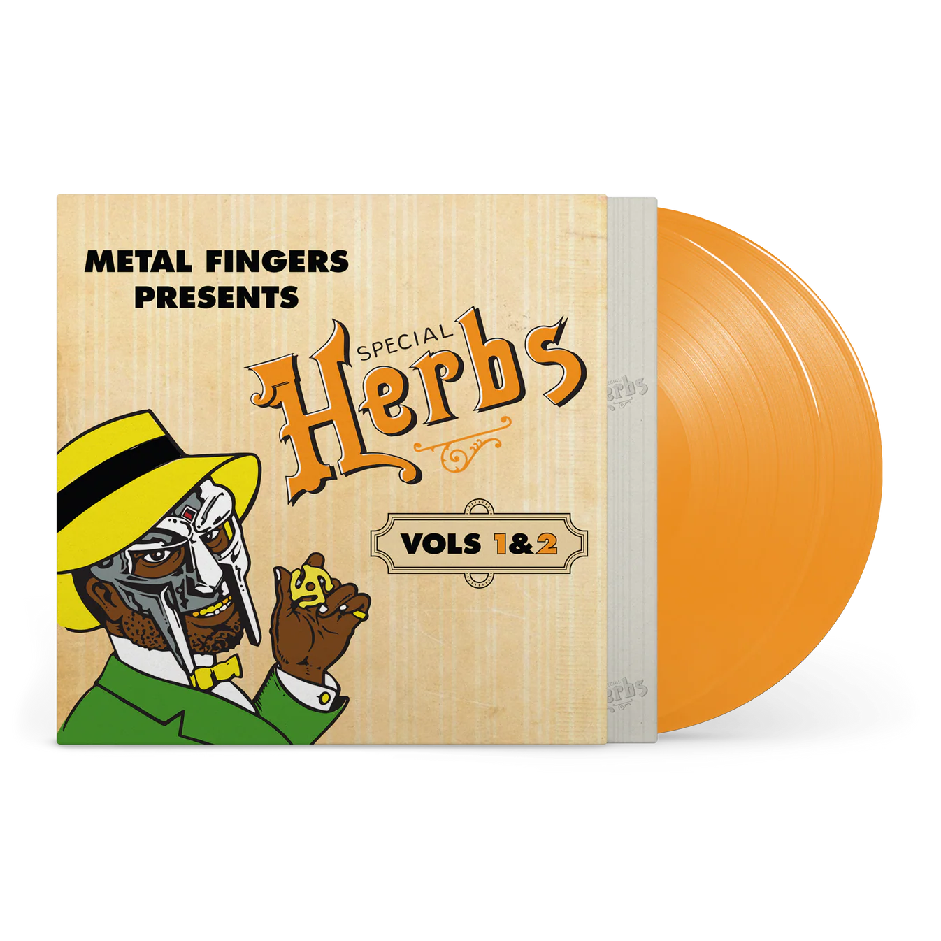 MF-DOOM Metal Fingers Presents: Special Herbs Vols. 1 & 2 (Mustard Yellow Colored Vinyl Gatefold 2Lp)