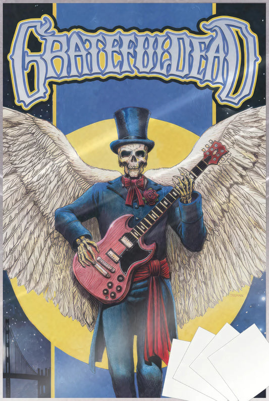 Grateful Dead-Skull & Wings Poster