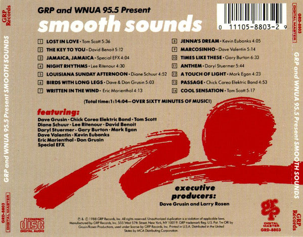 Various – GRP and WNUA 95.5 Present Smooth Sounds CD VG+/VG+