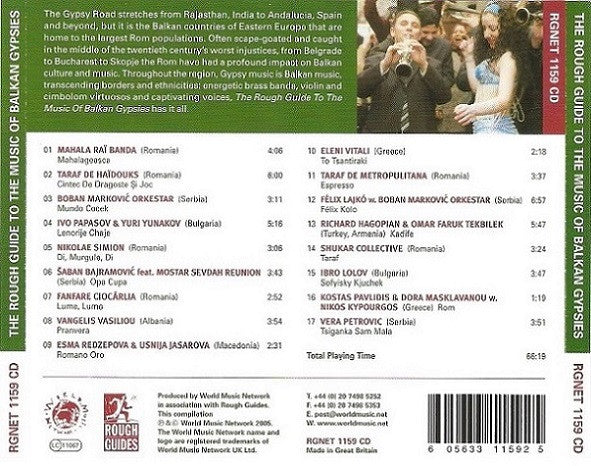 Various – Balkan Gypsies - The Rough Guide To The Music Of Balkan Gypsies CD VG+/VG+