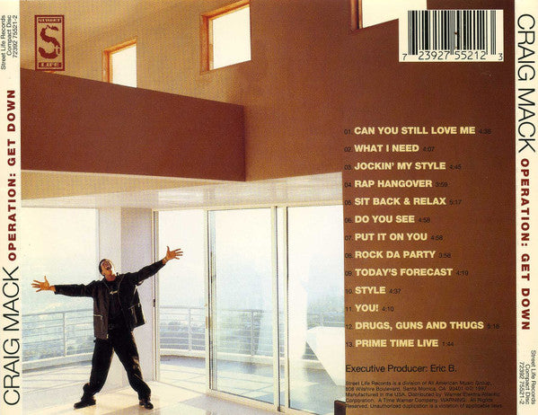 Craig Mack – Operation: Get Down CD VG+/VG+