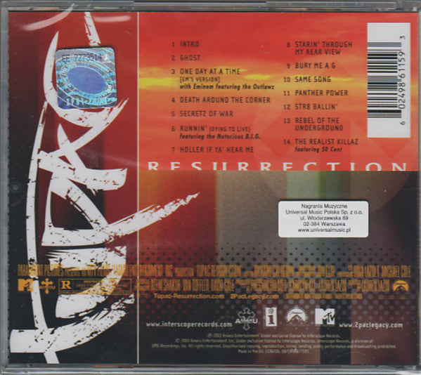 Tupac* – Resurrection (Music From And Inspired By The Motion Picture) CD VG/VG