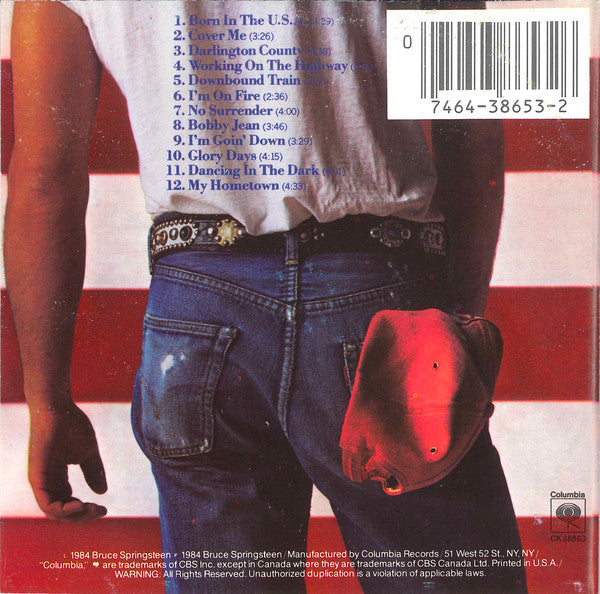 Bruce Springsteen – Born In The U.S.A. CD VG+/VG+