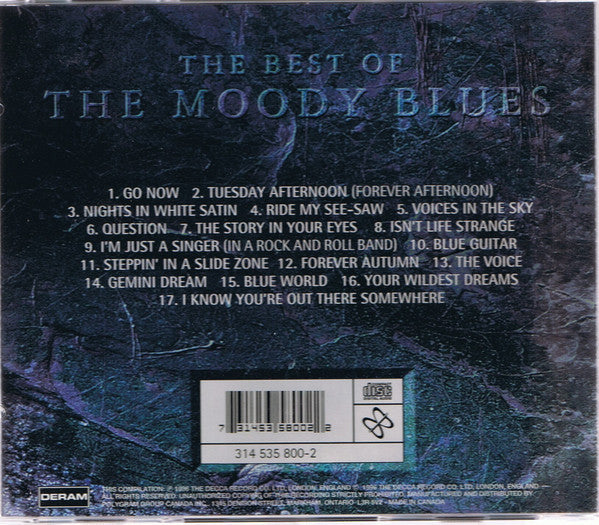 The Moody Blues ‎– The Best Of The Moody Blues CD Mint Condition