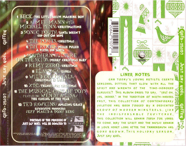 Various ‎– Just Say Noël CD VG+/VG+