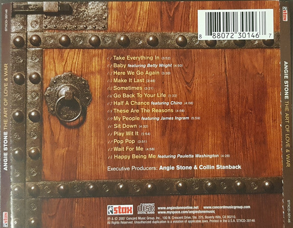 Angie Stone ‎– The Art Of Love & War CD Mint Condition