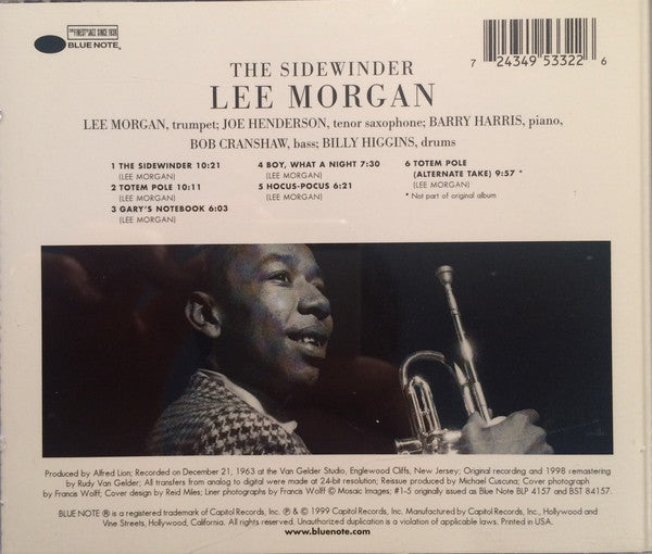 Lee Morgan – The Sidewinder CD VG+VG+