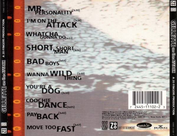 Gillette – On The Attack CD VG+/VG+