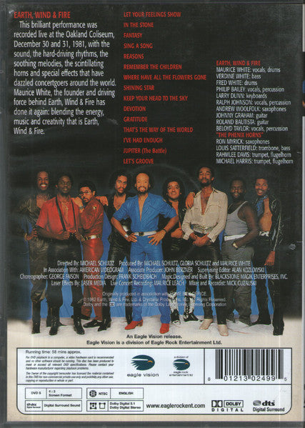 Earth, Wind & Fire ‎– In Concert DVD
