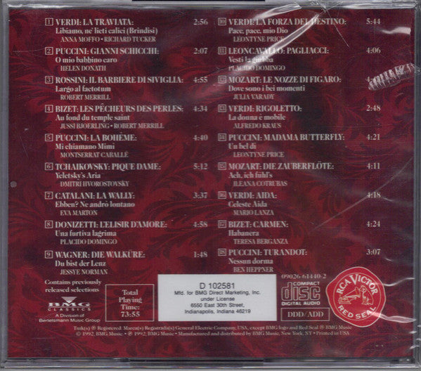 Various – Opera's Greatest Moments CD Mint Condition