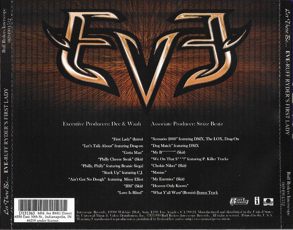Eve – Let There Be Eve...Ruff Ryders' First Lady CD Mint Condition