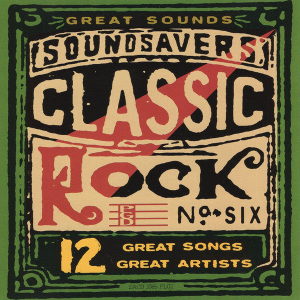 Various ‎– PGD Presents Great Sounds Sound Savers Classic Rock No. Six CD VG+/VG+
